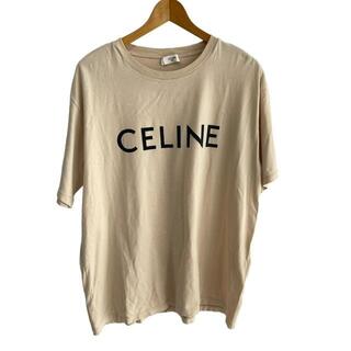 セリーヌ(celine)のCELINE(セリーヌ) 半袖Tシャツ サイズL レディース美品  - ベージュ(Tシャツ(半袖/袖なし))