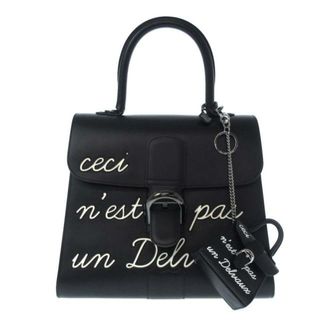 DELVAUX(デルボー) ハンドバッグ ルーモアMM AA0480AAM099ZPN 黒×白 ボックスカーフ(ハンドバッグ)