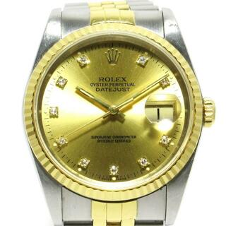ロレックス(ROLEX)のROLEX(ロレックス) 腕時計 デイトジャスト 16233G メンズ SS×K18YG/10P旧型ダイヤ/22コマ ゴールド(その他)