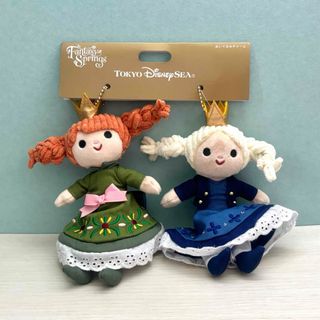 Disney - ディズニー ファンタジースプリングス アナ エルサ ぬいぐるみチャーム　アナ雪