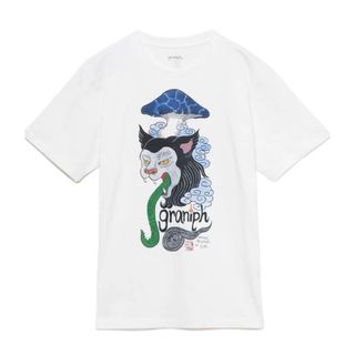 Design Tshirts Store graniph - 《新品・未使用》グラニフ　石黒亜矢子　Ｔシャツ　猫舌茸Lサイズ