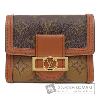 ルイヴィトン(LOUIS VUITTON)のLOUIS VUITTON M68725 ポルトフォイユ・ドーフィーヌ コンパクト  二つ折り財布（小銭入れあり） モノグラムリバース レディース(財布)