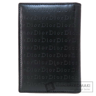 クリスチャンディオール(Christian Dior)のCHRISTIAN DIOR ロゴ型押し カードケース レザー レディース(名刺入れ/定期入れ)