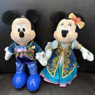 ディズニー(Disney)の東京ディズニーシー　ファンタジースプリングス　ミッキー&ミニー　ぬいぐるみバッチ(キャラクターグッズ)