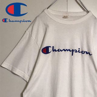 Champion - 【人気定番デザイン】チャンピオン　刺繍ロゴTシャツ　ビッグロゴ　K1000