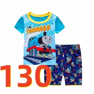 ★新品★機関車トーマス パジャマ ルームウェア セットキッズ 男の子 半袖130(パジャマ)