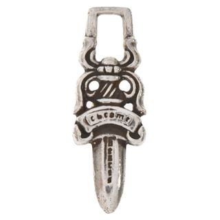 クロムハーツ(Chrome Hearts)のCHROME HEARTS クロムハーツ #5DAGGER ZIP1 #5ダガーチャーム シルバーネックレストップ(ネックレス)