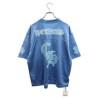 クロムハーツ(Chrome Hearts)のCHROME HEARTS クロムハーツ MESH WARM UP JERSEY TEE CHプリントメッシュ半袖シャツ ブルー(Tシャツ/カットソー(半袖/袖なし))