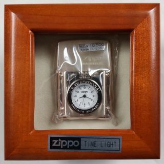 ジッポー(ZIPPO)の【未使用】Zippo TIME LIGHT 時計付ジッポー ケース入り(タバコグッズ)