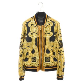 VERSACE - VERSACE ヴェルサーチ 14SS Allover Bomber Jacket 総柄ボンバージャケット イエロー/ブラック A68486 A213667 14SS