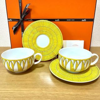 エルメス(Hermes)の【新品 包装済】エルメス　ソレイユ ドゥ エルメス　モーニングカップ＆ソーサー(グラス/カップ)