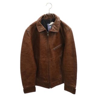 ROBERT CAVANI ロベルトカバーニ COWHIDE カウハイド レザージャケット シングル ブルゾン ブラウン K39‐023052(フライトジャケット)