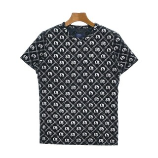 LIMI feu prankster Tシャツ・カットソー S 黒x白(総柄) 【古着】【中古】(カットソー(半袖/袖なし))