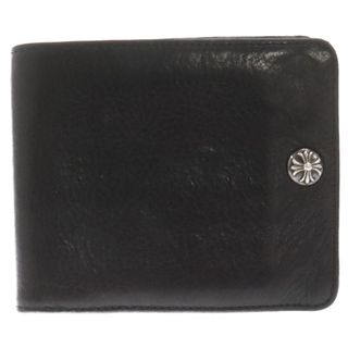 クロムハーツ(Chrome Hearts)のCHROME HEARTS クロムハーツ 1SNAP 1スナップ クロスボールボタンレザーウォレット財布(折り財布)