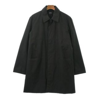 A.P.C. アーペーセー ステンカラーコート S 黒 【古着】【中古】(ステンカラーコート)