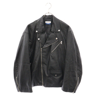 MAISON SPECIAL メゾンスペシャル  Prime Over Double Riders Jacket ラムレザー プライムオーバー ダブルライダースジャケット ブラック 11222211205(ライダースジャケット)