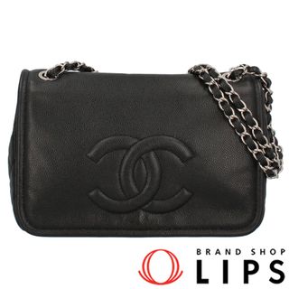 CHANEL - シャネル チェーンショルダーバッグ  ソフトキャビアスキン レディースショルダーバッグ
 ブラック【中古】