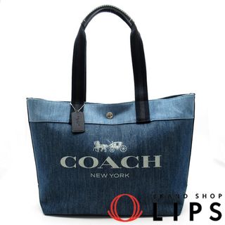 コーチ(COACH)のコーチ デニム キャンバストートバッグ  91138 デニム レディーストートバッグ
 ブルー【未使用】(トートバッグ)