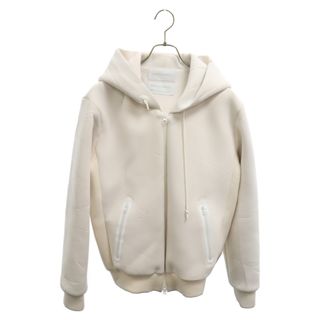 FUMITO GANRYU フミトガンリュウ 19SS WATER RESISTANT HOODY ボンディング ジップアップパーカー アイボリー Fu1-BI-07