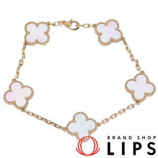 Van Cleef & Arpels - ヴァン クリーフ & アーペル ヴィンテージアルハンブラ5Pブレスレット  VCARA41800(腕周:約19cm 幅:約1.5～1.8cm) K18YG 仕上げ済 美品【中古】