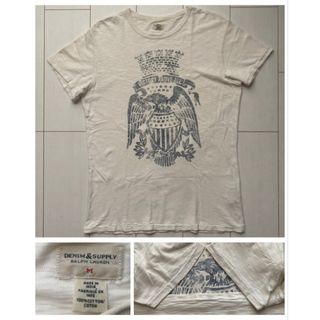 デニムアンドサプライラルフローレン(Denim & Supply Ralph Lauren)の美品 Ralph Lauren ラルフローレン VINTAGE white M(Tシャツ/カットソー(半袖/袖なし))