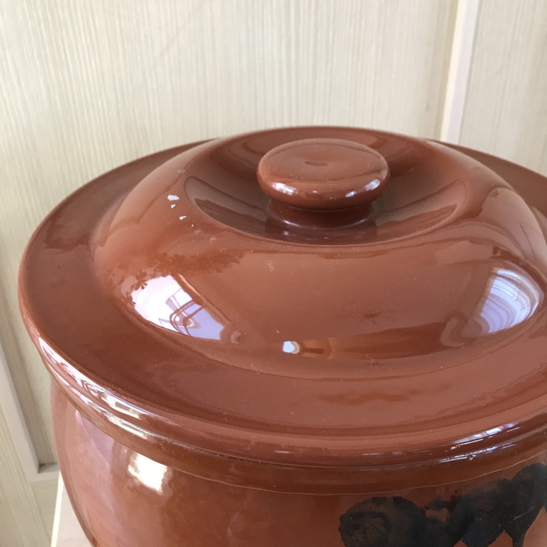 8号かめ 】久松窯 丸かめ 蓋付き 梅干保存陶器 味噌 漬物保存 8号かめ 】久松窯 丸かめ 蓋付き 梅干保存陶器 味噌 漬物保存