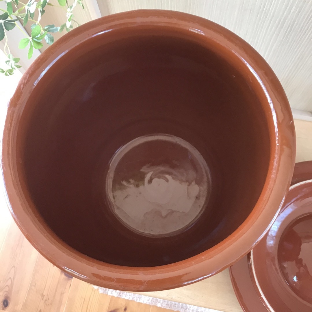 8号かめ 】久松窯 丸かめ 蓋付き 梅干保存陶器 味噌 漬物保存 8号かめ 】久松窯 丸かめ 蓋付き 梅干保存陶器 味噌 漬物保存