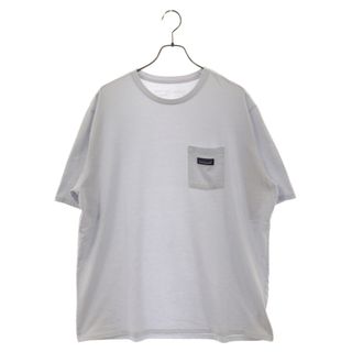 patagonia - PATAGONIA パタゴニア 21SS ワンポイントロゴラベル ポケット半袖Tシャツ カットソー ライトブルー 37406SP21