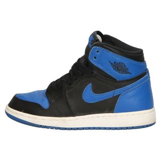 ナイキ(NIKE)のNIKE ナイキ AIR JORDAN 1 RETRO HIGH OG BG エアジョーダン1 レトロ ハイカット スニーカー ブルー US4Y/23cm 575441-007(スニーカー)