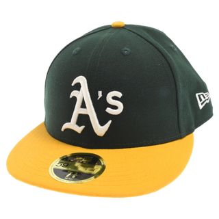 ニューエラー(NEW ERA)のNEW ERA ニューエラ 59FIFTY Jackie Robinson Day 2023 ジャッキー ロビンソンデー オークランド アスレチックス ベースボールキャップ 帽子 グリーン/イエロー(キャップ)