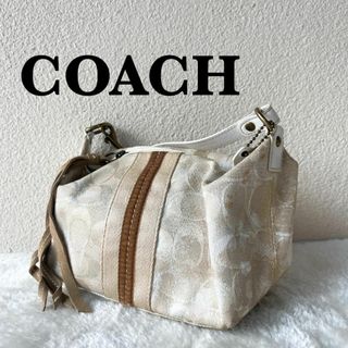 コーチ(COACH)のレア✨COACH コーチハンドバッグトートバッグゴールド金シグネチャー総柄(トートバッグ)