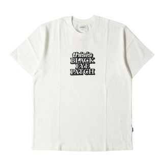 新品 BlackEyePatch ブラックアイパッチ Tシャツ サイズ:M 22AW thisisneverthat コラボロゴ クルーネック 半袖Tシャツ ホワイト 白 トップス カットソー【メンズ】(Tシャツ/カットソー(半袖/袖なし))