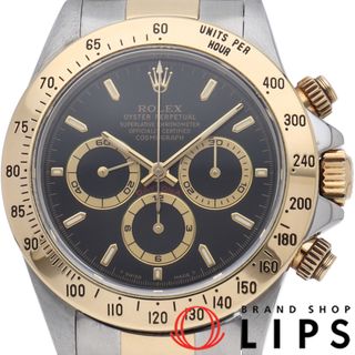 ロレックス(ROLEX)のロレックス コスモグラフ デイトナ エル プリメロ トリチウム Cosmograph Daytona El Primero 16523(U) 箱 保証書 修理書 K18YG/SS メンズ時計 ブラック 仕上げ済 1998年 美品 【中古】(その他)