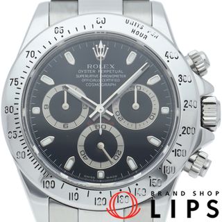 ROLEX - ロレックス コスモグラフ デイトナ Cosmograph Daytona 116520(F) SS メンズ時計 ブラック 仕上げ済 2004年 美品 【中古】