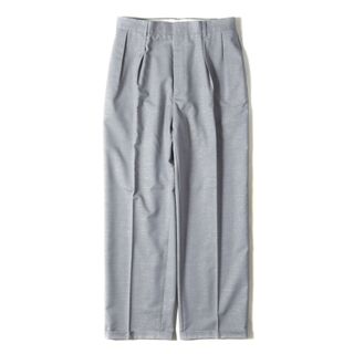 アクネ(ACNE)の美品 Acne アクネ パンツ サイズ:46 ツータック ラメ糸 ストレッチ ウール ワイド テーパード スラックスパンツ トラウザーズ ダスティブルー ボトムス ズボン【メンズ】【中古】(その他)