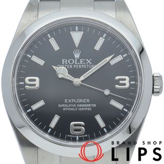 ロレックス(ROLEX)のロレックス エクスプローラー1 前期型 Explorer 1 214270(ﾗﾝﾀﾞﾑ) 箱 保証書 SS メンズ時計 ブラック 仕上げ済 美品 【中古】(その他)