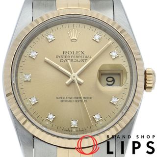 ロレックス(ROLEX)のロレックス デイトジャスト メンズ時計 10Pダイヤ Datejust Mens 16233G(C) K18YG/SS メンズ時計 シャンパンカラー 仕上げ済 1992年 美品 【中古】(その他)