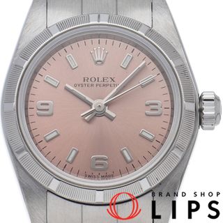 ロレックス(ROLEX)のロレックス オイスター パーペチュアル レディース時計 OH済 Oyster Perpetual 76030(K) 箱 保証書 SS レディース時計 ピンク OH・仕上げ済 2001年 美品 【中古】(腕時計)