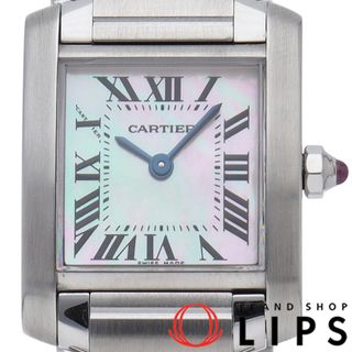 カルティエ(Cartier)のカルティエ タンク フランセーズ ウォッチ SM ピンクシェル Tank Francaise SM W51028Q3 箱 SS レディース時計 ピンクシェル 仕上げ済 美品 【中古】(腕時計)