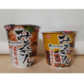 ニッシンショクヒン(日清食品)の【送料込み】みそきん濃厚味噌ラーメン1個＆メシ1個  2個セット(インスタント食品)