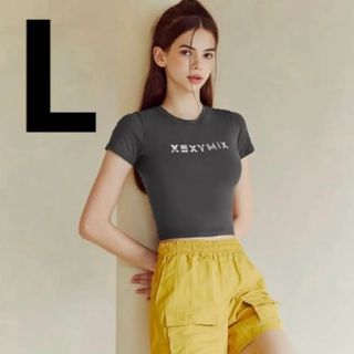 xexymix ゼクシィミックス　Tシャツ  XA5203T クロップド丈 半袖(Tシャツ(半袖/袖なし))