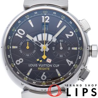 ルイヴィトン(LOUIS VUITTON)のルイ・ヴィトン タンブール ルイ ヴィトン カップ レガッタ フライバック クロノグラフ ウォッチ 40mm Tambour LV Cup Regatta Chrono Q1021 SS メンズ時計 ブラウン 仕上げ済 美品 【中古】(その他)