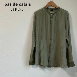 パドカレ(pas de calais)のpas de calais パドカレ リネン 長袖シャツ 日本製(シャツ/ブラウス(長袖/七分))