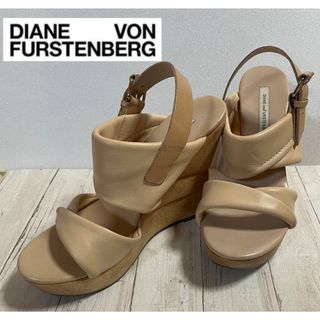 ダイアンフォンファステンバーグ(DIANE von FURSTENBERG)のダイアンフォンファステンバーグ 厚底 ウッド ウェッジソール レザー サンダル　(サンダル)