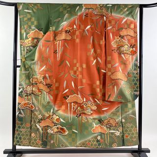 振袖 身丈154cm 裄丈63.5cm 正絹 秀品 【中古】(着物)