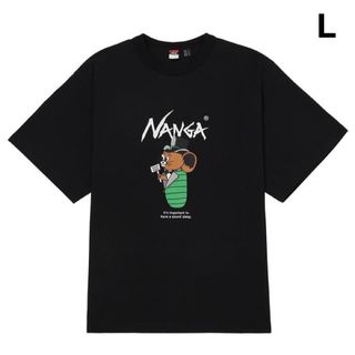 ナンガ(NANGA)のナンガ×ジェリーウカイ エコハイブリッド TEE L ブラック 新品未使用(Tシャツ/カットソー(半袖/袖なし))