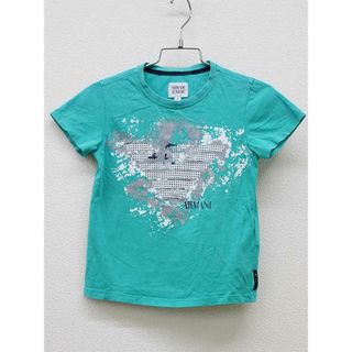 アルマーニ ジュニア(ARMANI JUNIOR)の【夏物 新入荷!】▽アルマーニ ジュニア/Armani Junior▽94cm 半袖Tシャツ/半袖カットソー 青緑【中古】子供服 キッズ kids 男の子 夏 tops 425042(Tシャツ/カットソー)