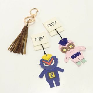 フェンディ(FENDI)のまとめ 3点 セット フェンディ など バグズアイ モンスター マグネット クリップ ストラップ タッセル キーリング 雑貨 MMM AD1-8(キーホルダー)