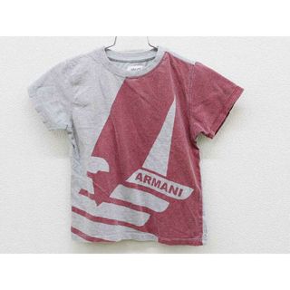 アルマーニ ジュニア(ARMANI JUNIOR)の【夏物 新入荷!】〔アルマーニ ジュニア/Armani Junior 〕100cm 半袖Tシャツ/半袖カットソー グレー×赤【中古】子供服 キッズ kids 男の子 夏tops 325042(Tシャツ/カットソー)