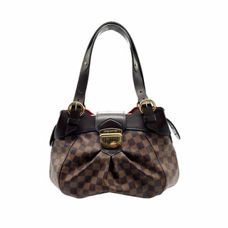 ルイヴィトン(LOUIS VUITTON)のルイ ヴィトン LOUIS VUITTON ショルダーバッグ ハンドバッグ ダミエ システィナPM ダミエキャンバス ブラウン ゴールド レディース N41542 送料無料【中古】 z0273(ショルダーバッグ)